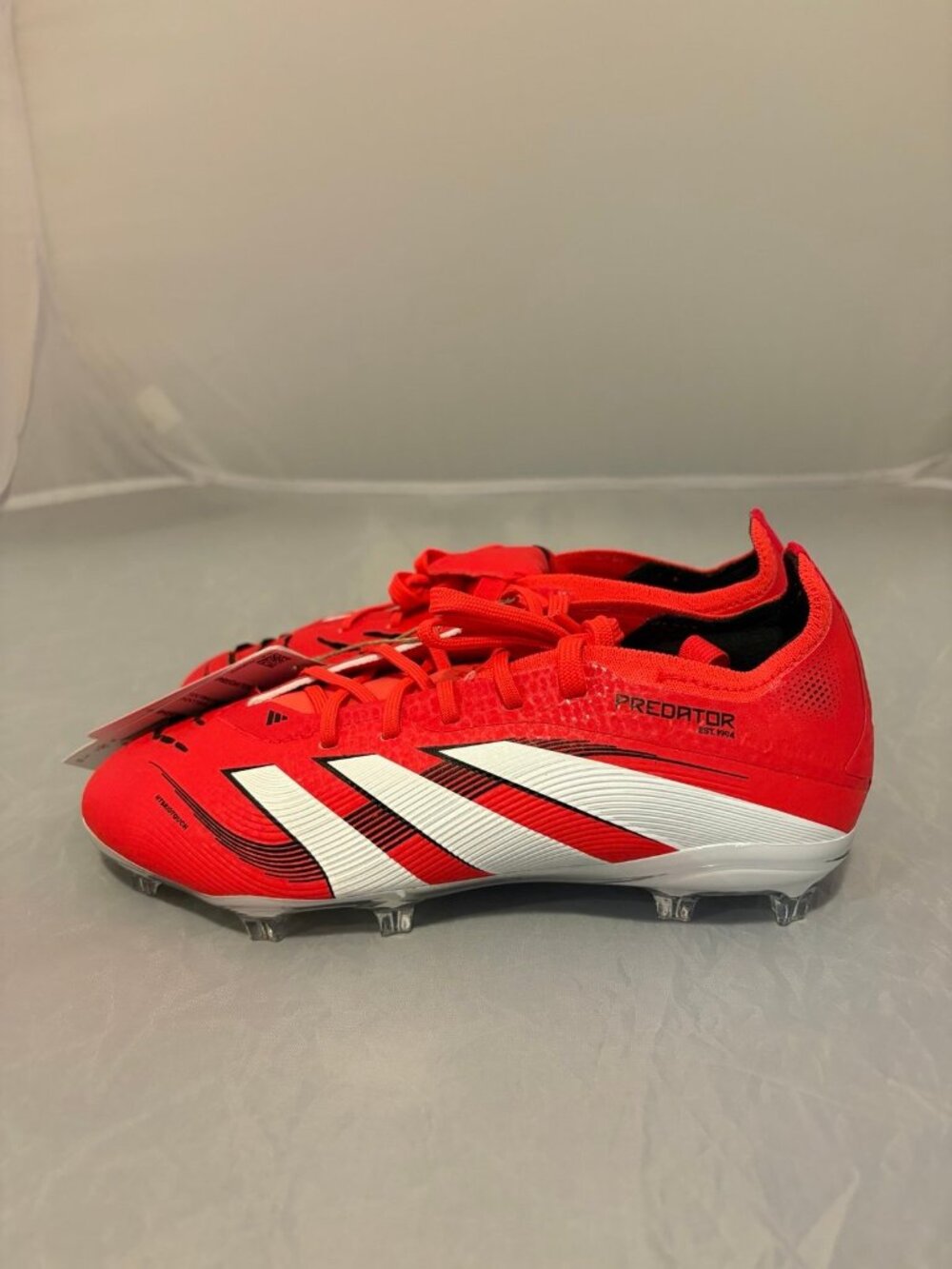 Adidas Youth Predator Elite FT FG Red soccer cleats size 1K kids 13.5 UK IH5077